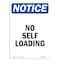 Signmission OSHA Notice, 7" Height, No Self Loading Sign, 7" X 5", Portrait OS-NS-D-57-V-14789 - alternate 1